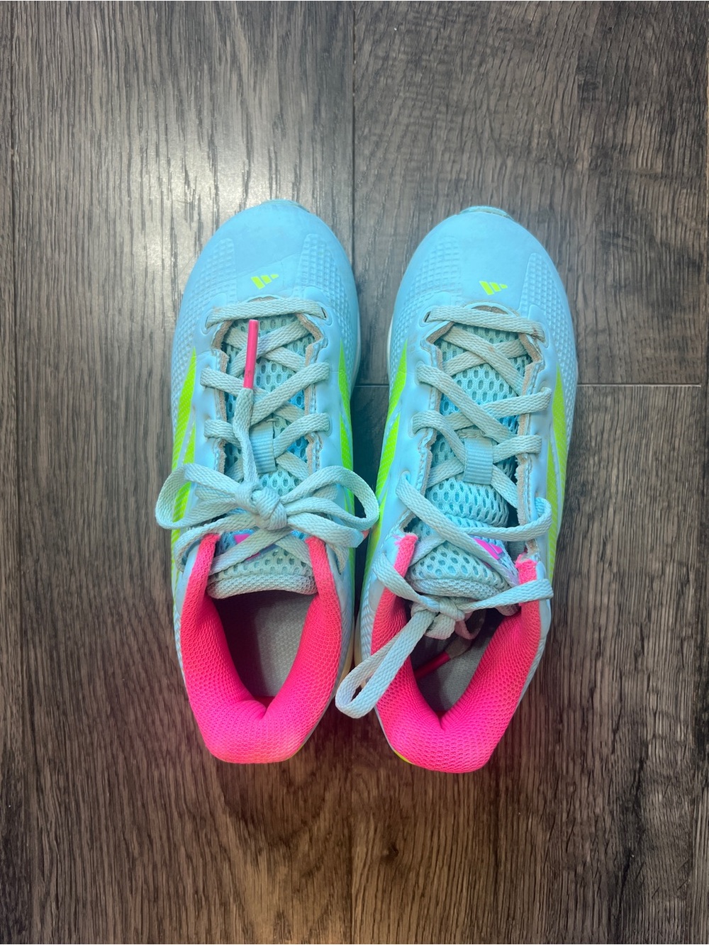 Adidas Kids Light Blue Softball Cleats - Size 13
